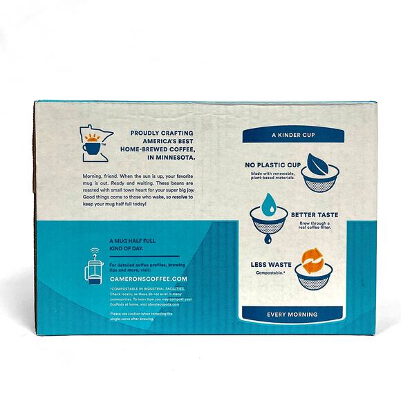 Cameron's Coffee Light Roast Breakfast Blend 72 Count Pods Cups New Sealed Box - Picture 3 of 6